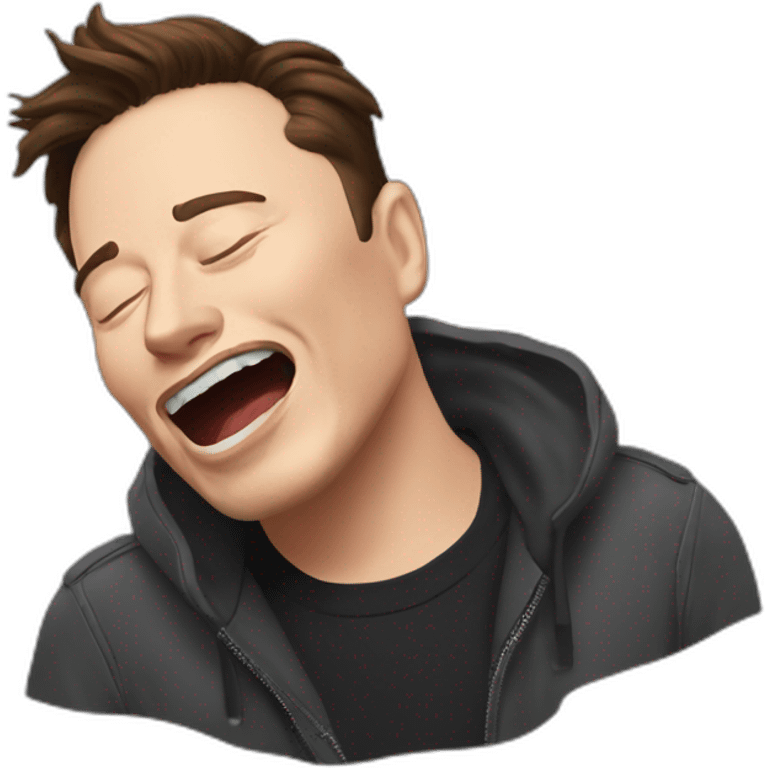 Elon Musk chocked emoji