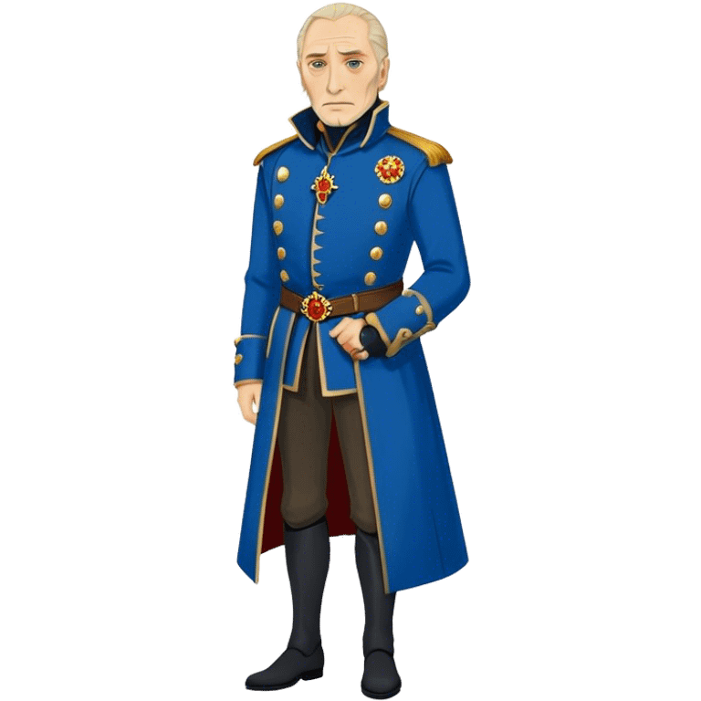 Tywin Lannister from game of thrones, blue coat emoji