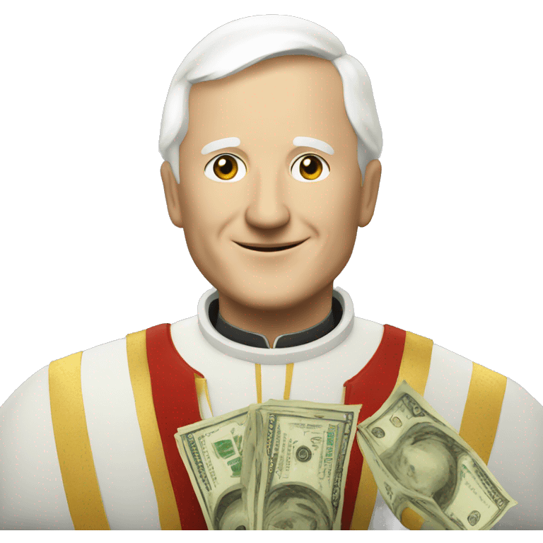 benedikt pope with money emoji