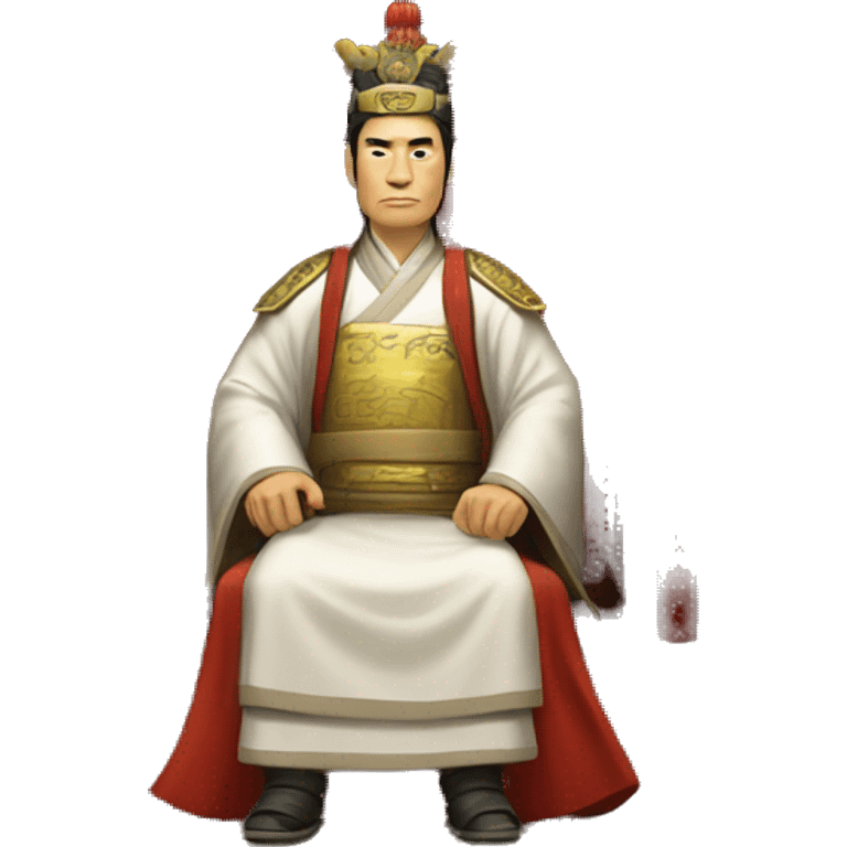 Han dynasty emperor on a throne emoji