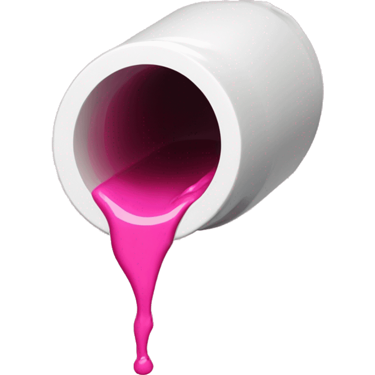 draining white pipe leaking pink liquid emoji