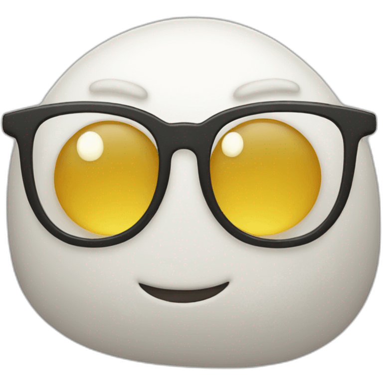 cute blob with glasses emoji