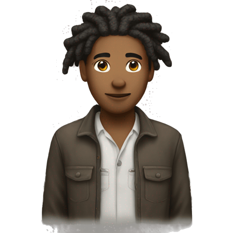 Mixed race Farmer with dreadlocks emoji