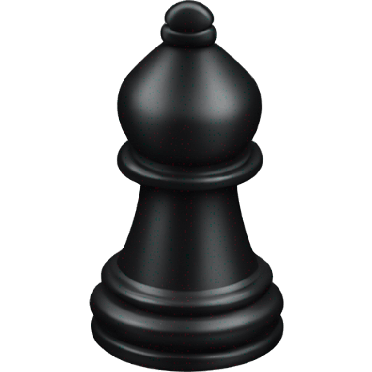 black bishop chess piece emoji