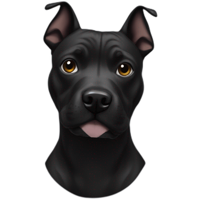 Staffie noir emoji