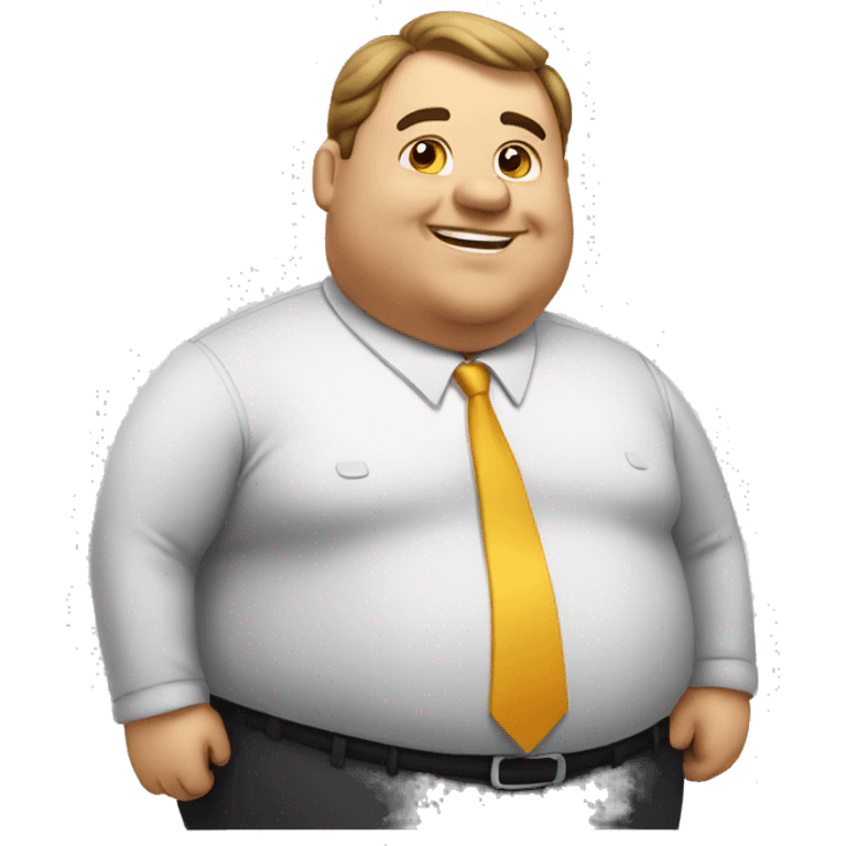 Fat business man  emoji