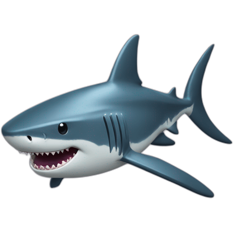 Shark with costards emoji