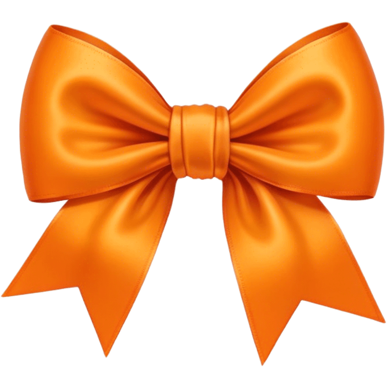 orange bow  emoji