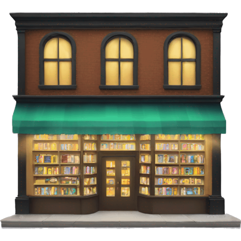 Bookstore with lights  emoji