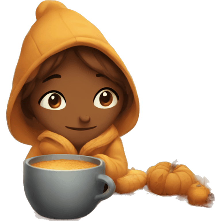 Cozy autumn day  emoji