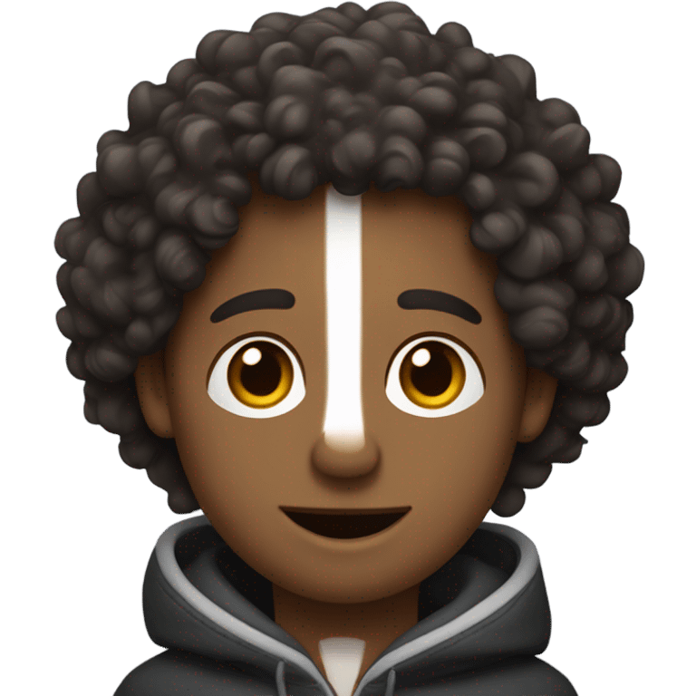 A curly-haired, fair-skinned man holding a Border Collie. emoji