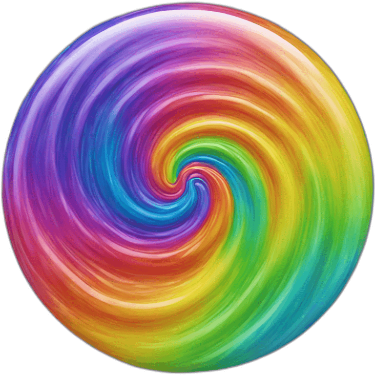 rainbow swirl glossy emoji