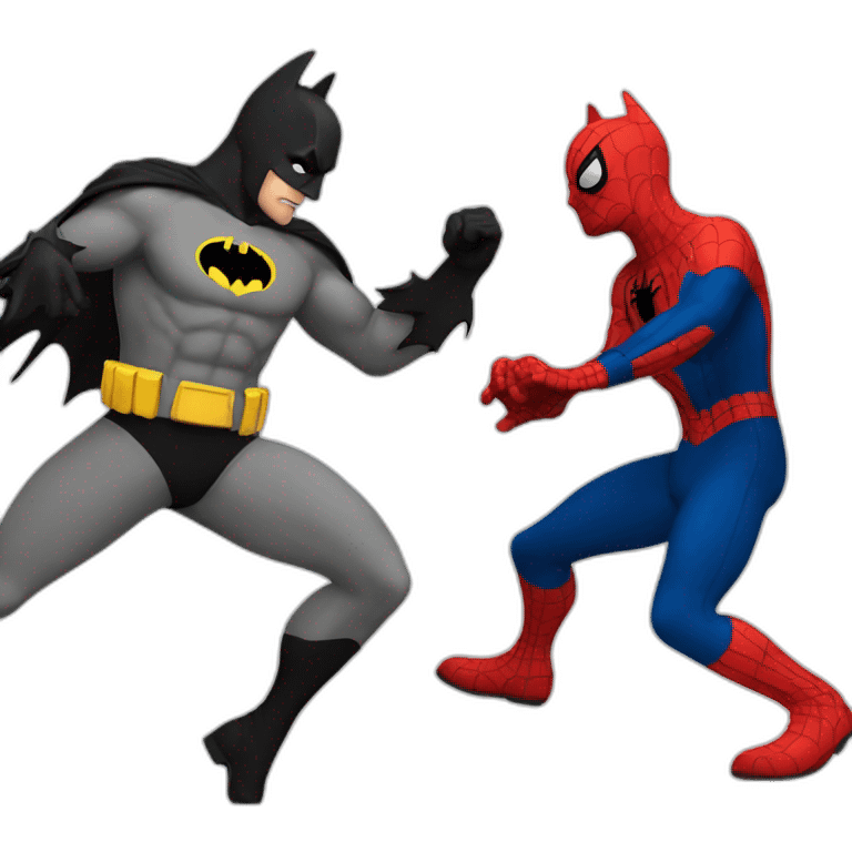 batman dancing with spiderman emoji