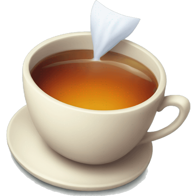 a cup of tea in the Halloween style emoji