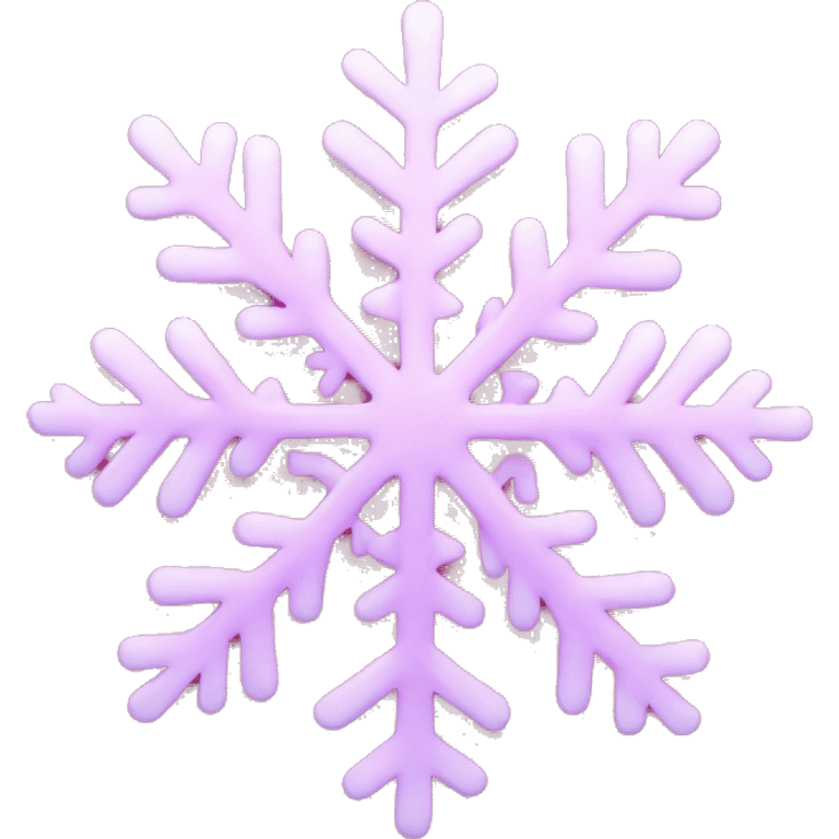 Pink snowflake emoji