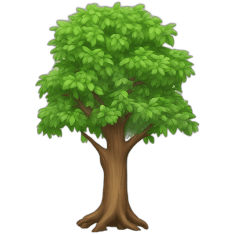 Un arbre emoji