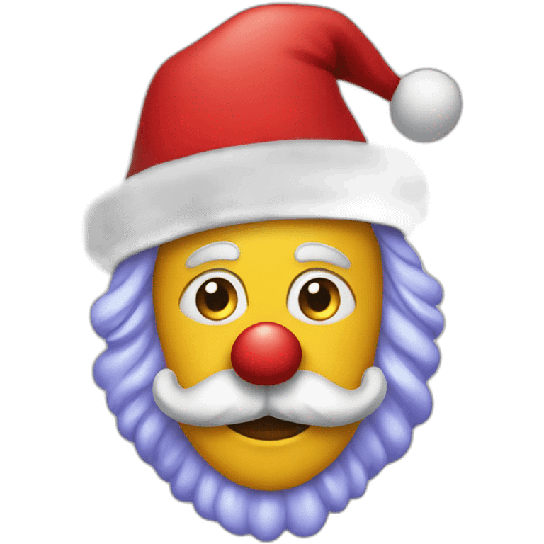 Santa clown emoji