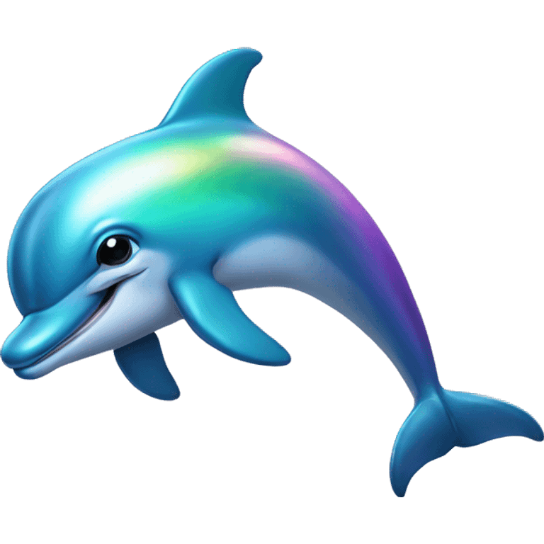 Iridescent dolphin emoji