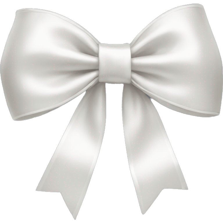 white satin bow emoji