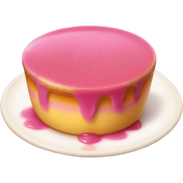 Pink Créeme brulee emoji