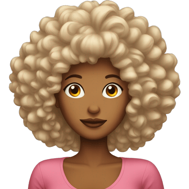 lady with big hair emoji