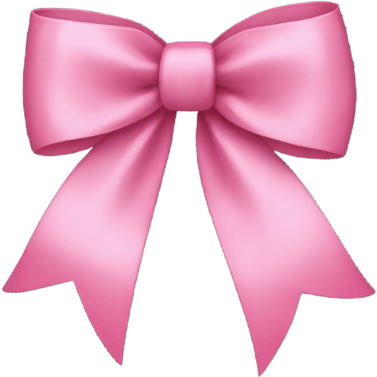 Long pink bow emoji