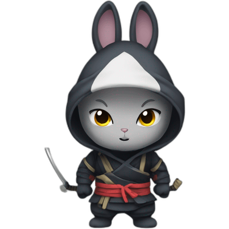 a ninja rabbit from Narouto emoji