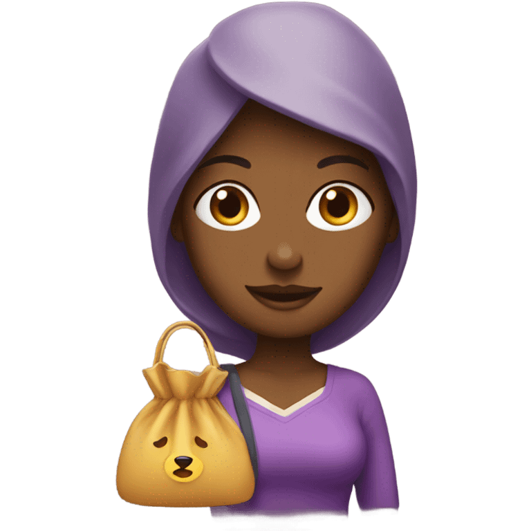 Mary with Wawa bag emoji