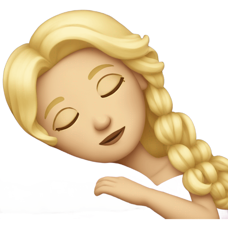 Sleeping blond princess  emoji