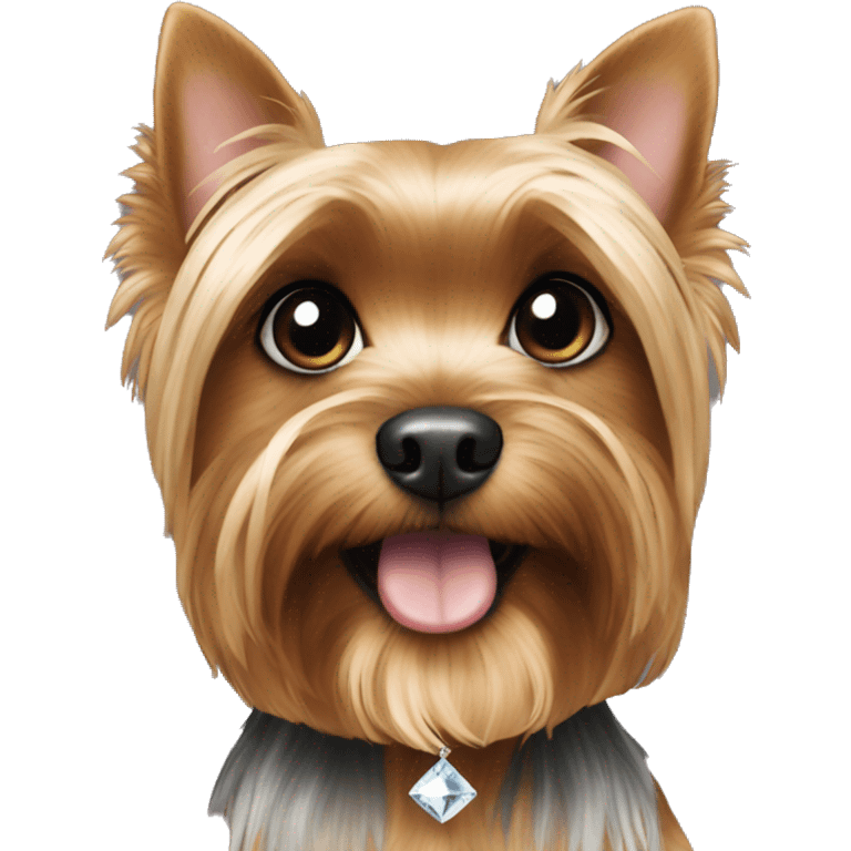 Above yorkie diamonds emoji