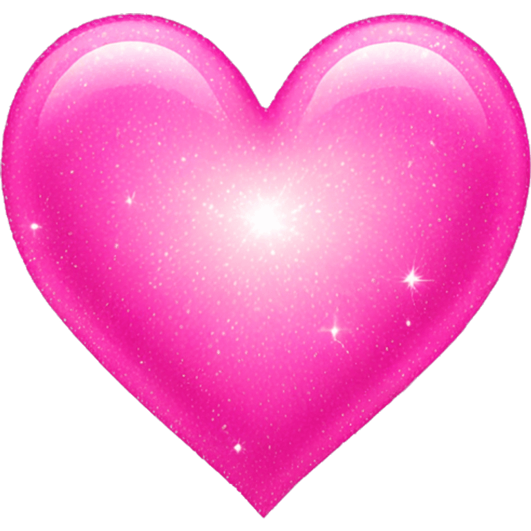 Pink sparkling heart  emoji