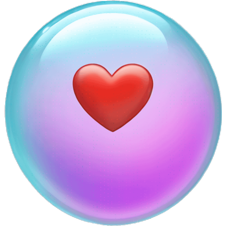 heart in a bubble emoji