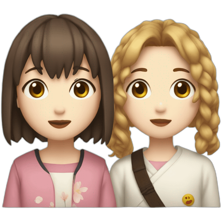 Jimin and Kumiko emoji