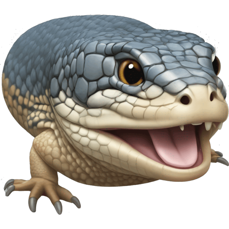 blue tongue skink realistic emoji