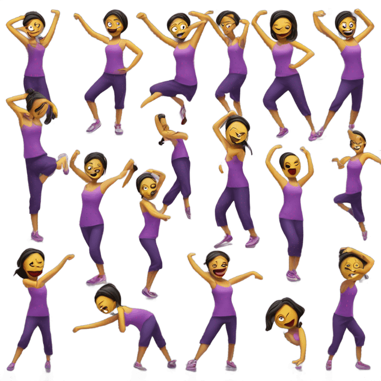 Zumba dancing emoji