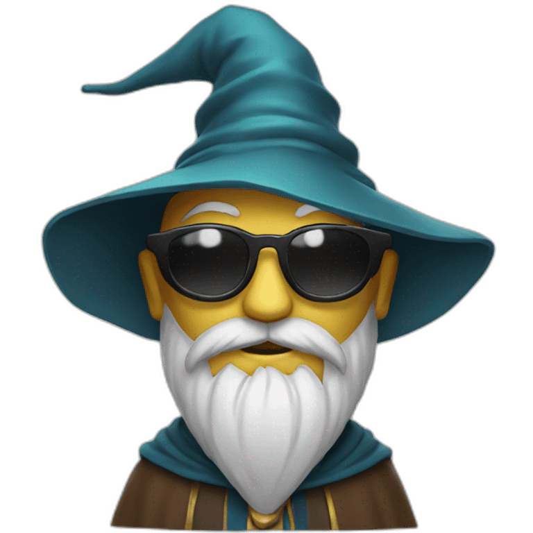 wizard wearing sunglasses emoji