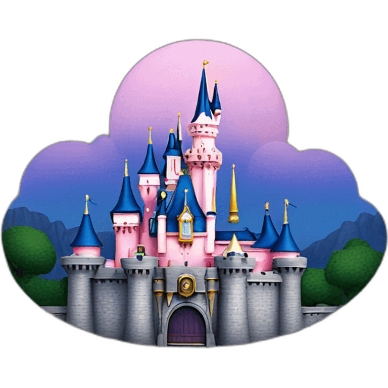 sleeping beauty Castle at Disneyland emoji