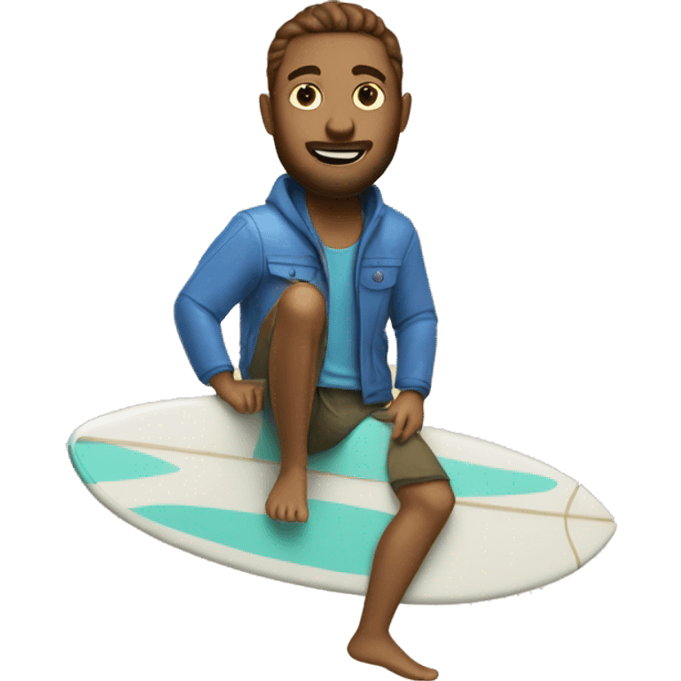 Me on a surfboard  emoji