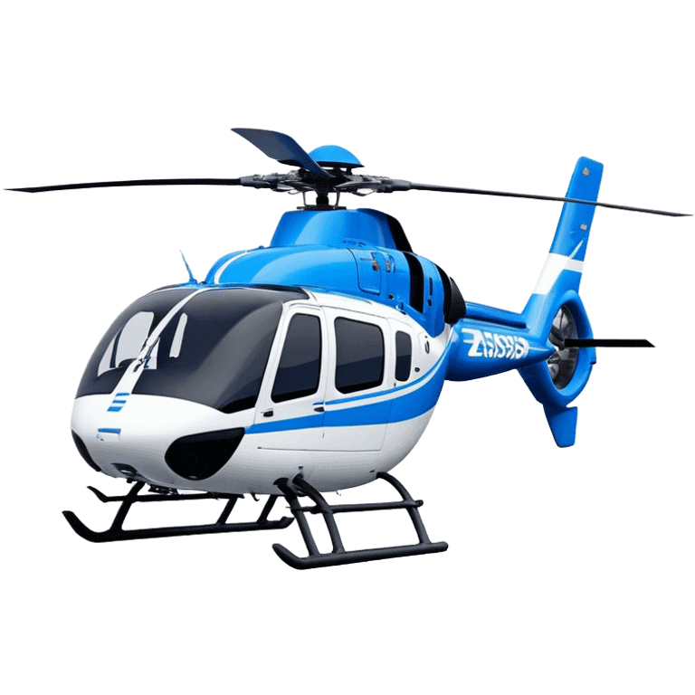 Eurocopter EC135 - Airbus Helicopters (Model Year: 2020) (Iconic colour: Blue and white) emoji