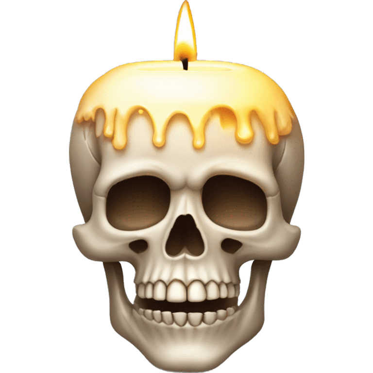 skull with candle emoji