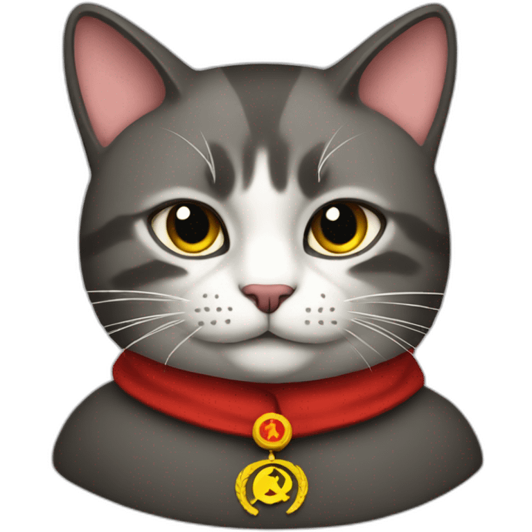 communist cat emoji