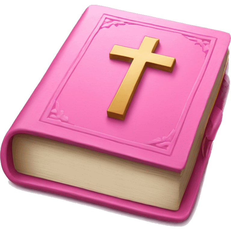 Pink bible emoji