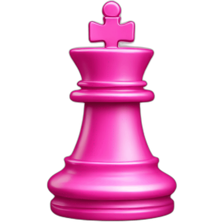 Pink chess piece emoji