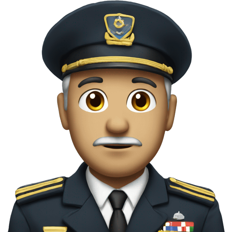 Submarine captain looking unimpressed emoji