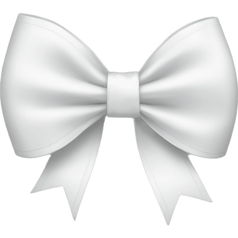 white ribbon bow emoji