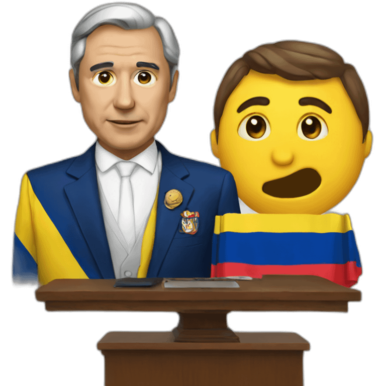 an emoji for colombian president emoji