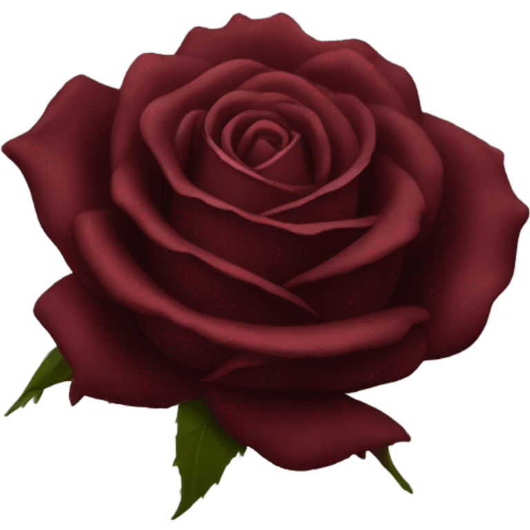 Dark red rose emoji