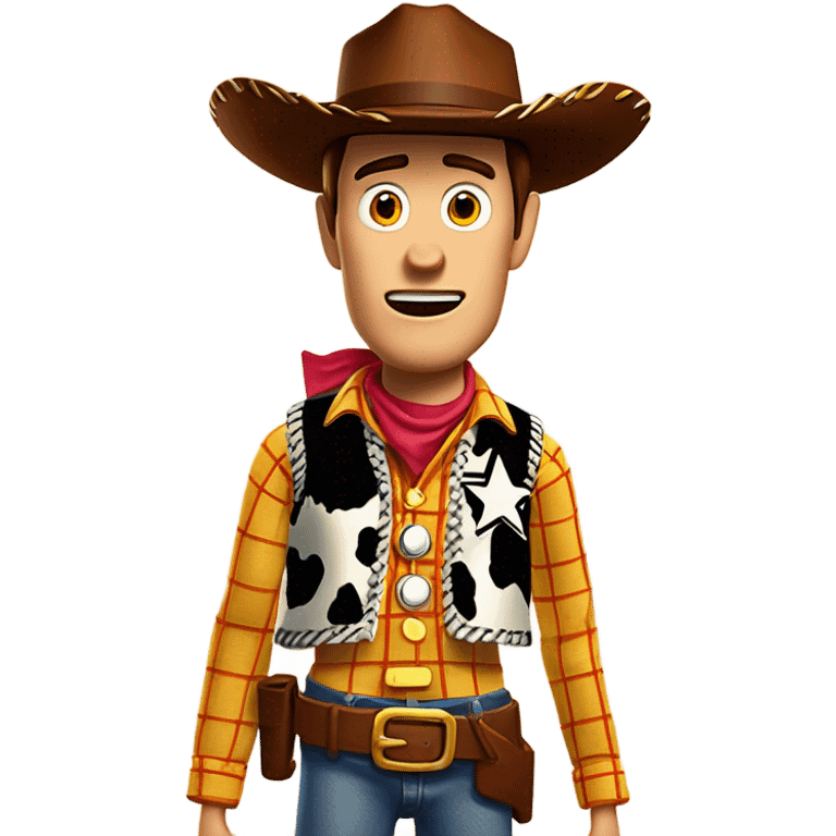 Shocked woody emoji