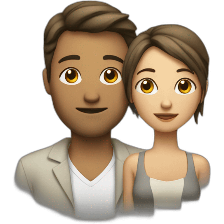 Homme sur une femme emoji