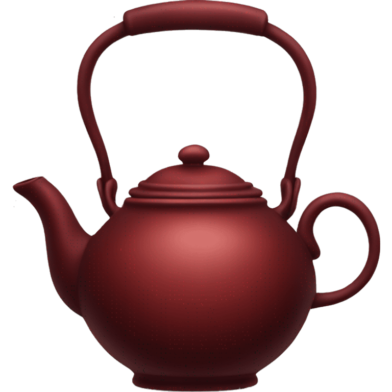 Dark red teapot emoji